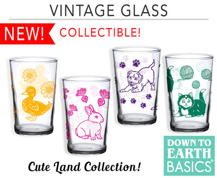 Vintage Glasses with Exclusive Designs- New Skull and Moon Moth!