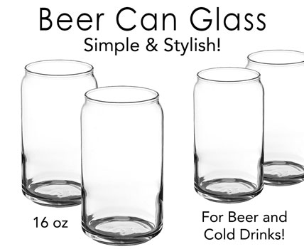 Beer Can Glass- Wholesale Beverageware