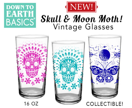 New! Vintage Glasses in large 16 Oz Size!