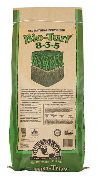 Down To Earth Fertilizers Bio-turf 8-3-5   25lb USA