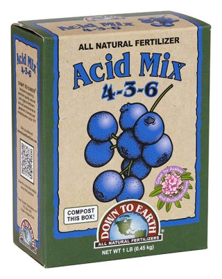 Down To Earth Fertilizers Acid Mix 4-3-6 Mini  1 Lb USA