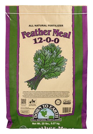 Down To Earth Fertilizers -Feather Meal 12-0-0   20 lb bag