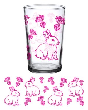 Vintage Bunny Glass 7oz