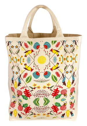 Canvas Tote Birds Large - Bird Design