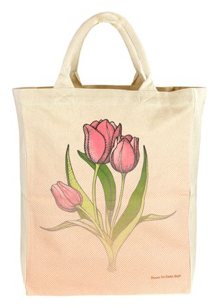 Canvas Tote Tulips Large