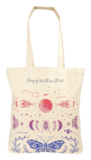 Shoulder Bag Moon Moth Med. Canvas Tote  - Wholesale book bag