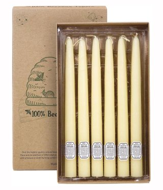 Beeswax 10"tapers Bulk Box - Wholesale Candles