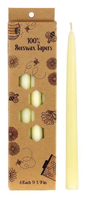 Beeswax 10" Tapers Pk/4