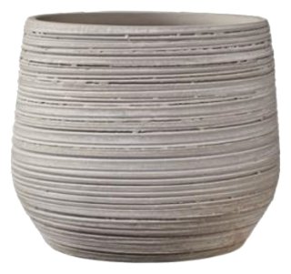 Sk Ravenna 4.72" Gray Beige Plant Pot