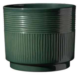 Sk Nara Sabi 7.48" Dk Green Plant Pot