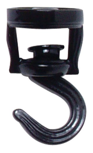 Ceiling Hook Swivel Black