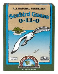 Down To Earth Fertilizer USA - Seabird Guano 0-11-0  5lb