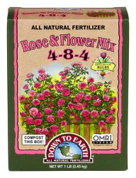 Rose & Flower 4-8-4 Mini 1 Lb  -Down To Earth Fertilizer USA