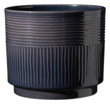 Sk Nara Sabi 5.11" Dk Blue Plant Pot