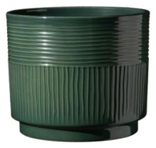 Sk Nara Sabi 5.11" Dk Green Plant Pot