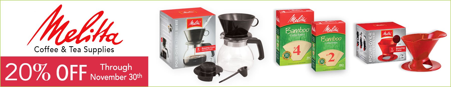 MELITTA SALE-20% OFF Through November 30, 2024