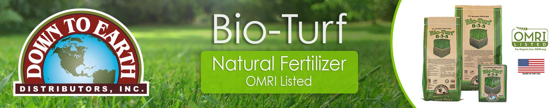 Wholesale Lawn Care - Bio-turf Natural Lawn Fertilizer