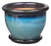 Stoneware Gia  Teal S/3