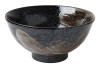 Bowl Blk&wht 6.25" Swirl