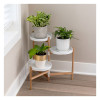 Plant Stand 3 Tier White Trays